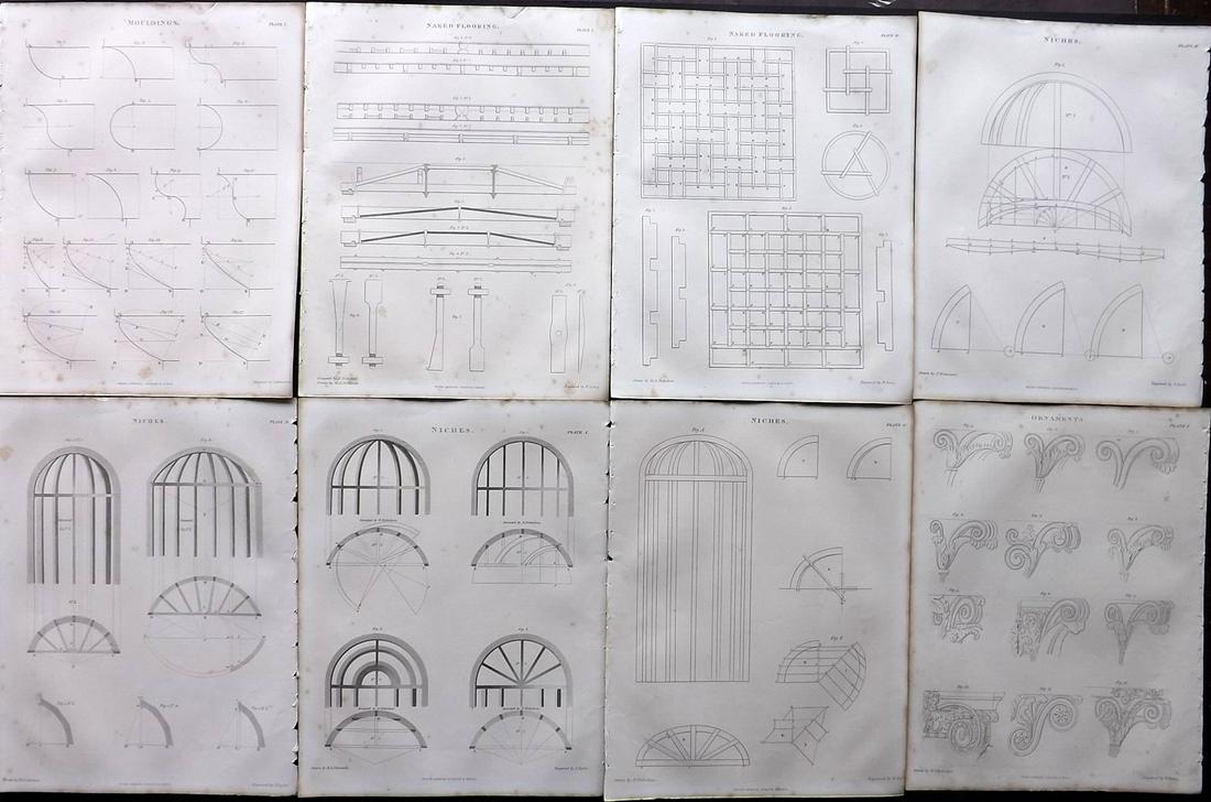 Lomax, Edward 1852 Lot of 8 Architecture/Building (1 of 2)