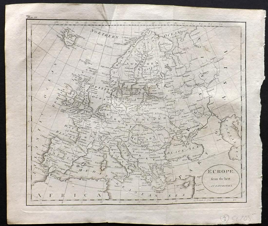 Guthrie, William 1806 Map. Europe Continent (1 of 2)