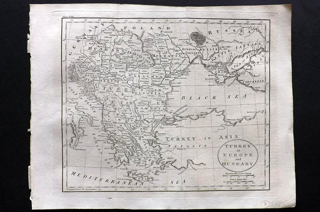 Guthrie, William 1806 Map. Turkey in Europe (1 of 2)