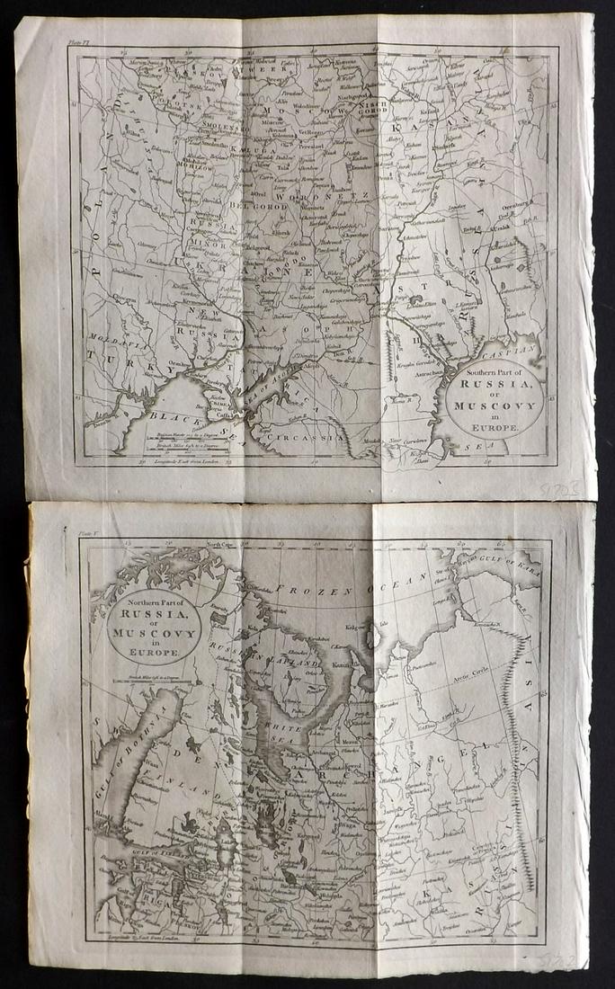 Guthrie, William 1806 Pair of Maps. Russia (1 of 2)