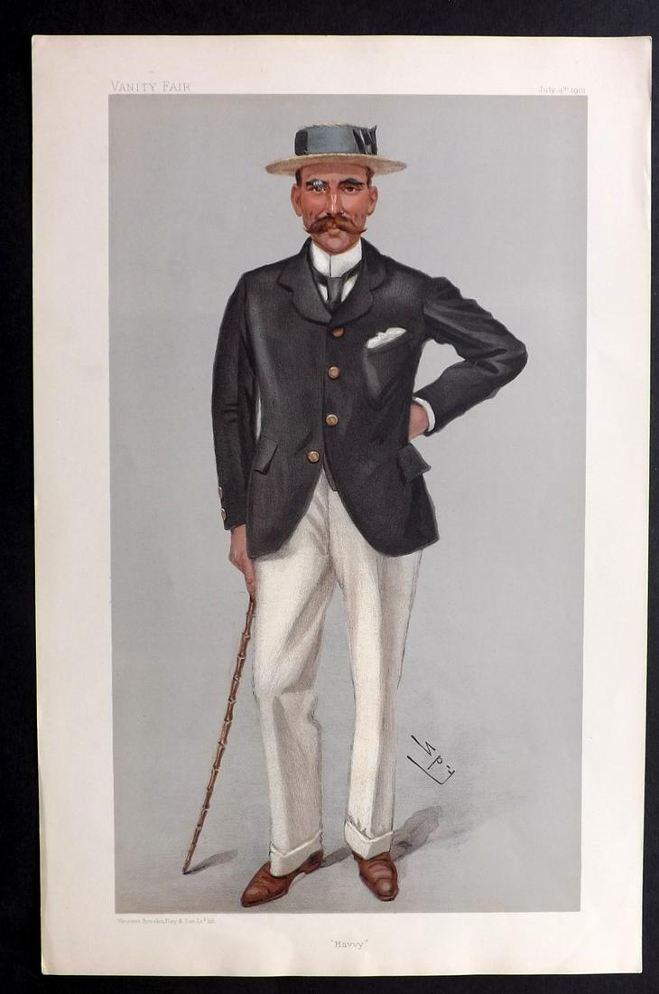 Vanity Fair Print 1901 Reginald De Havilland, Rowing (1 of 1)