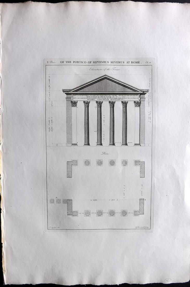 Desgodetz, Antoine 1795 LG Rome Architecture Print 16-1 (1 of 2)