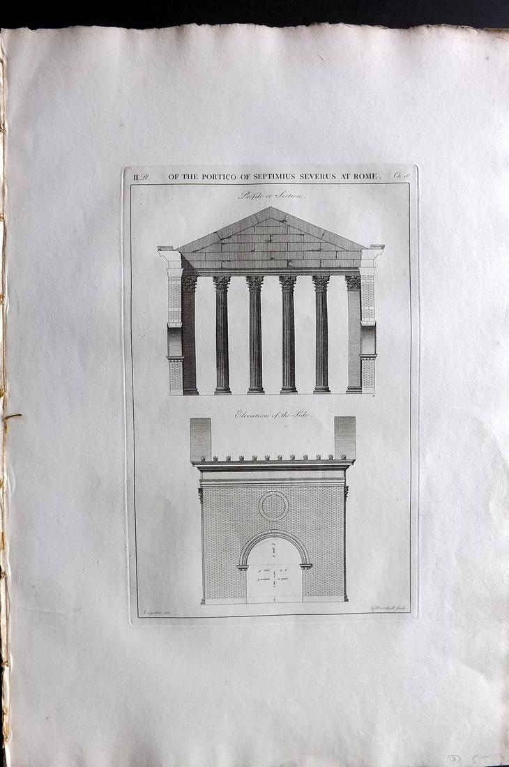 Desgodetz, Antoine 1795 LG Rome Architecture Print 16-2 (1 of 2)