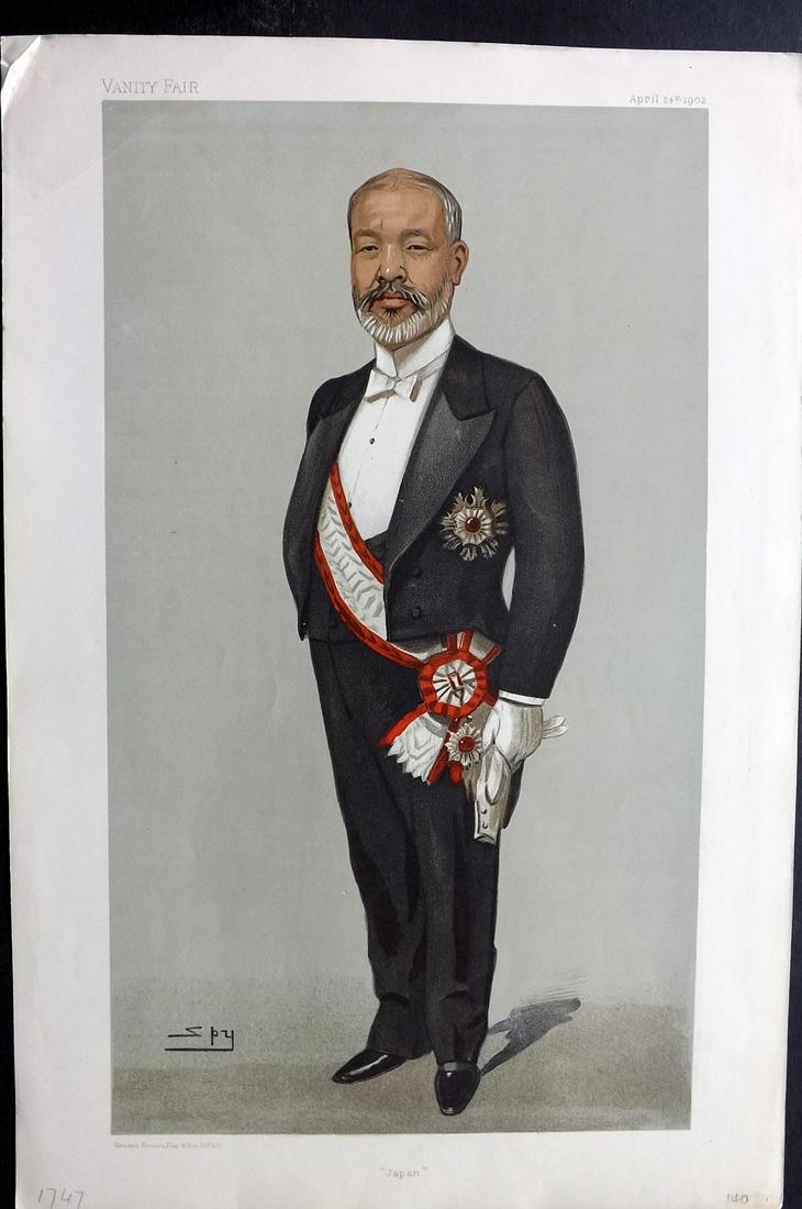 Vanity Fair Print 1902 Tadashu Hyashi, Japan Oriental (1 of 1)