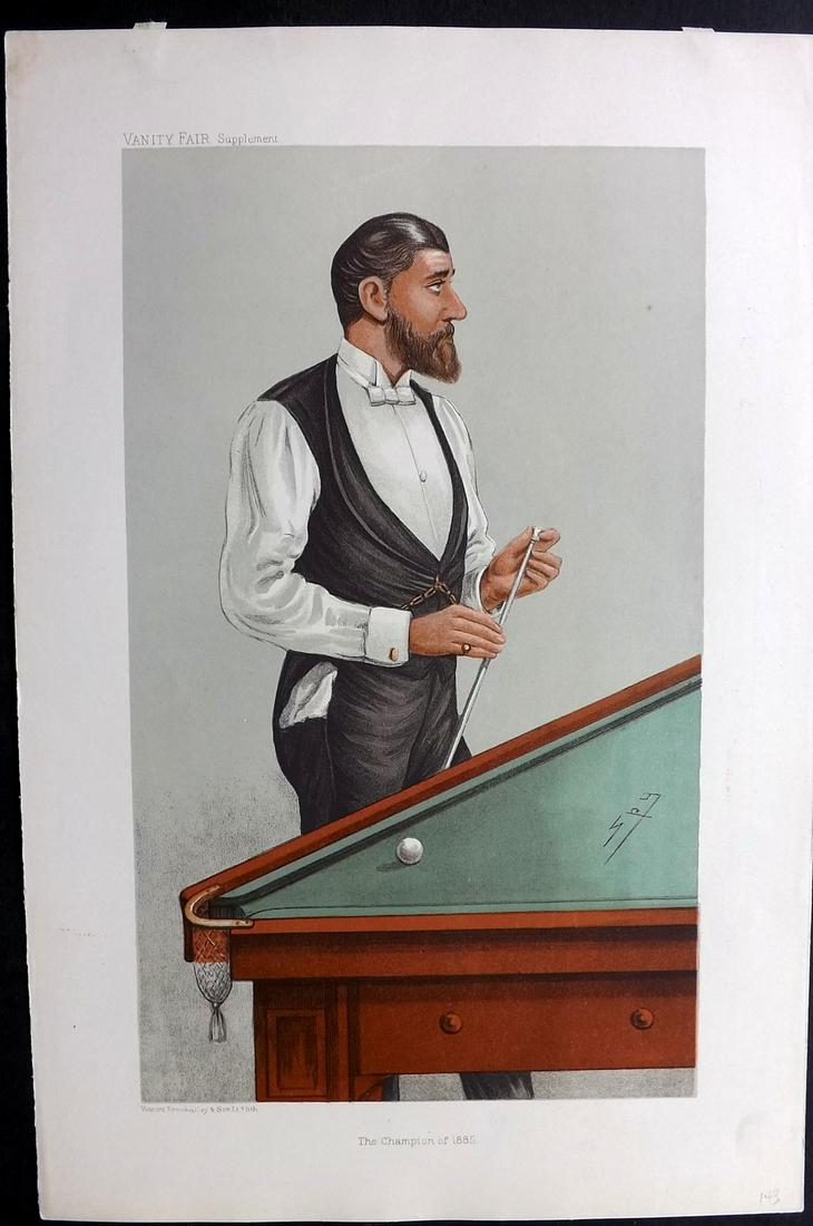 Vanity Fair Print 1905 John Roberts Jr, Billiards (1 of 1)