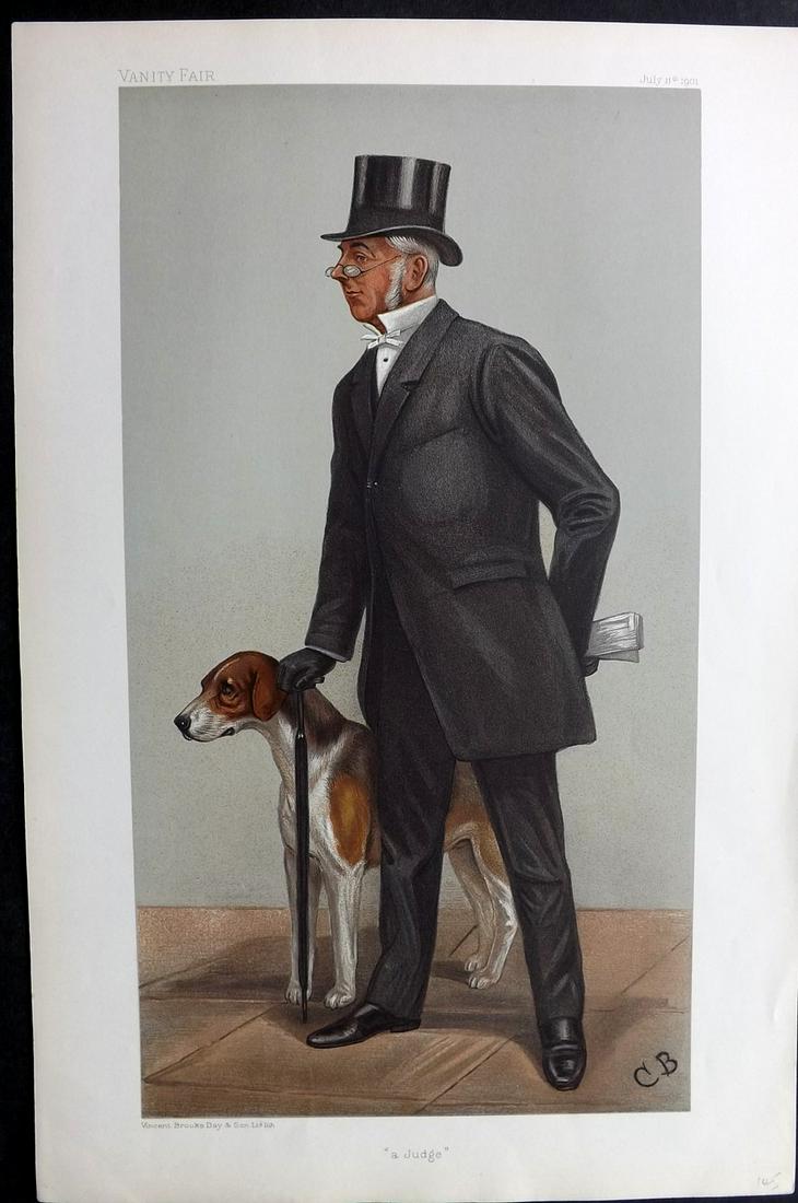 Vanity Fair Print 1901 Cecil Legard, Dog Judge (1 of 1)