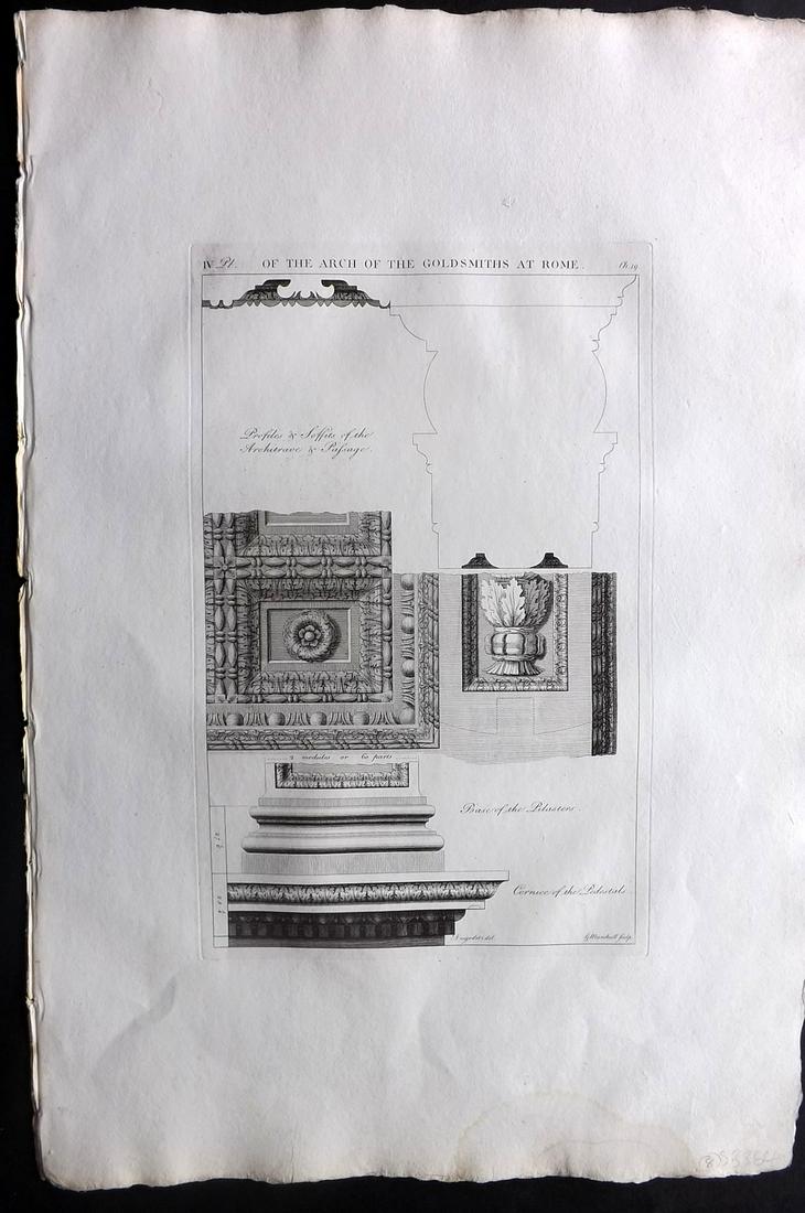 Desgodetz, Antoine 1795 LG Rome Architecture Print 14-4 (1 of 2)