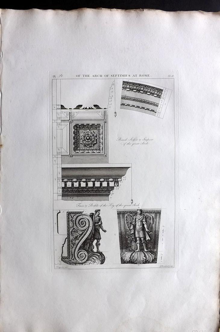 Desgodetz, Antoine 1795 LG Rome Architecture Print 18-9 (1 of 2)
