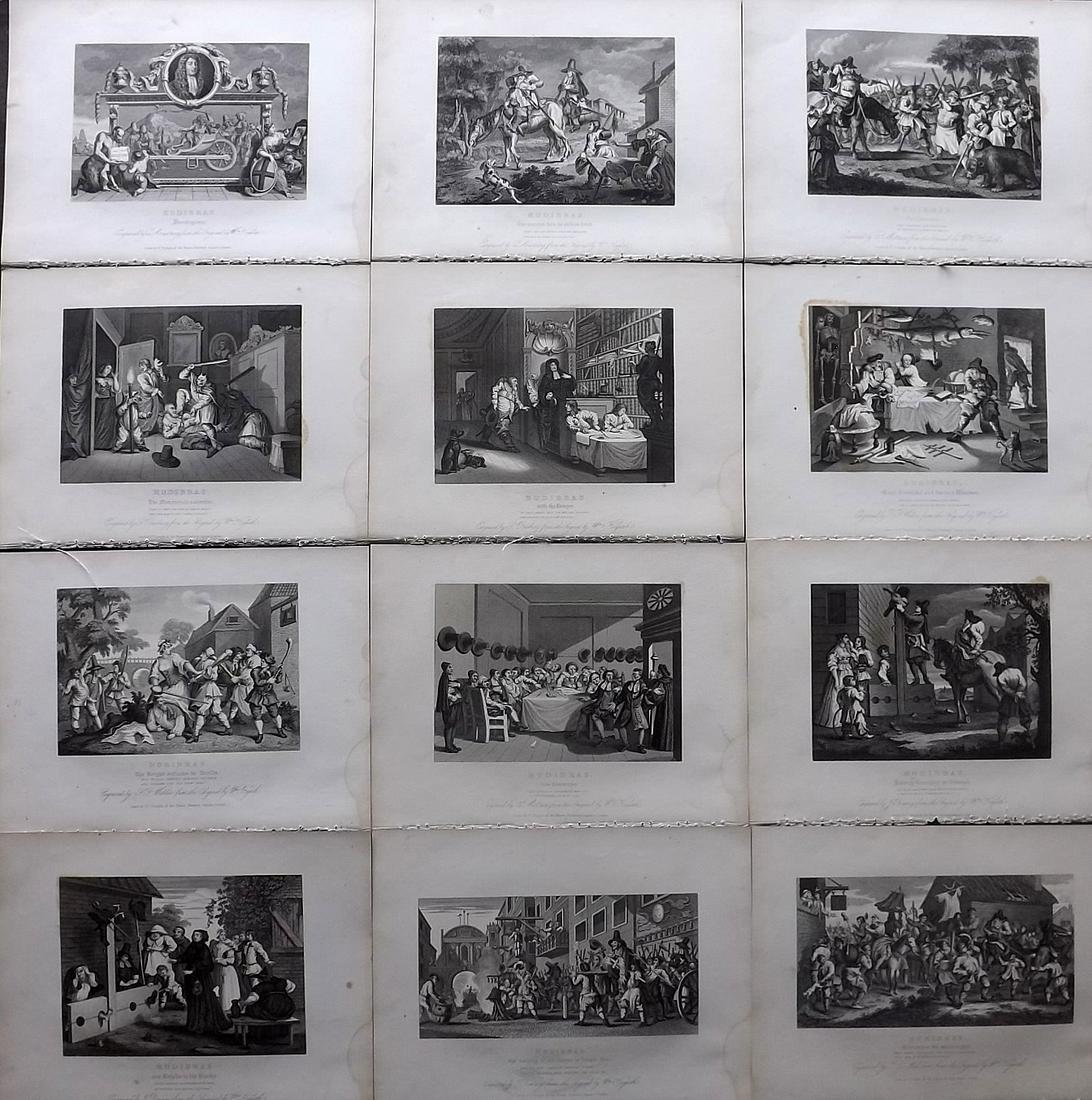 Hogarth, William 1833 Set of 12 Prints. Hudibras (1 of 2)
