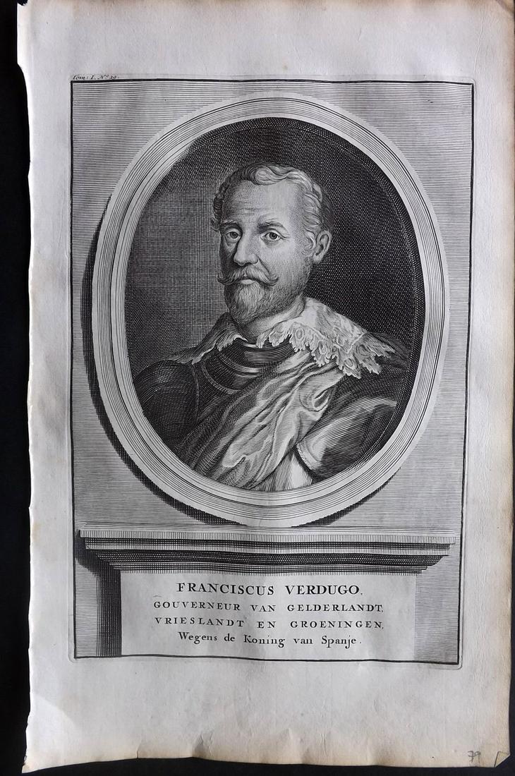 Le Clerc, Jean 1730 Portrait. Franciscus Verdugo (1 of 2)