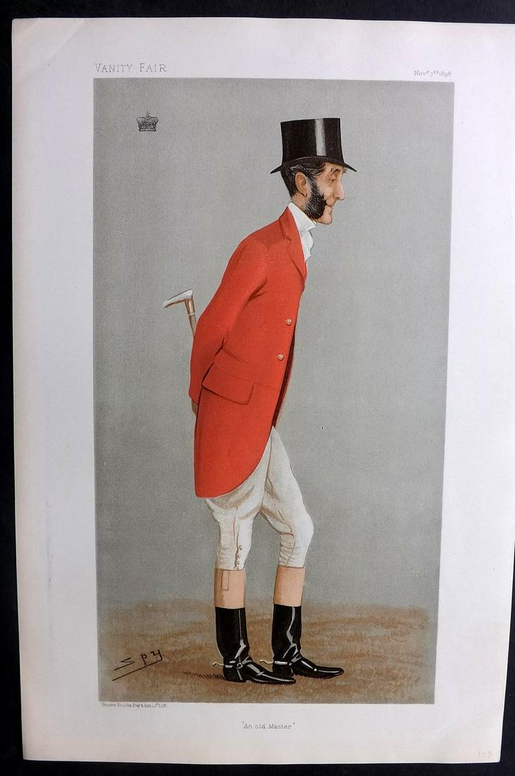 Vanity Fair Print 1904 Viscount Portman, Fox Hunter (1 of 1)