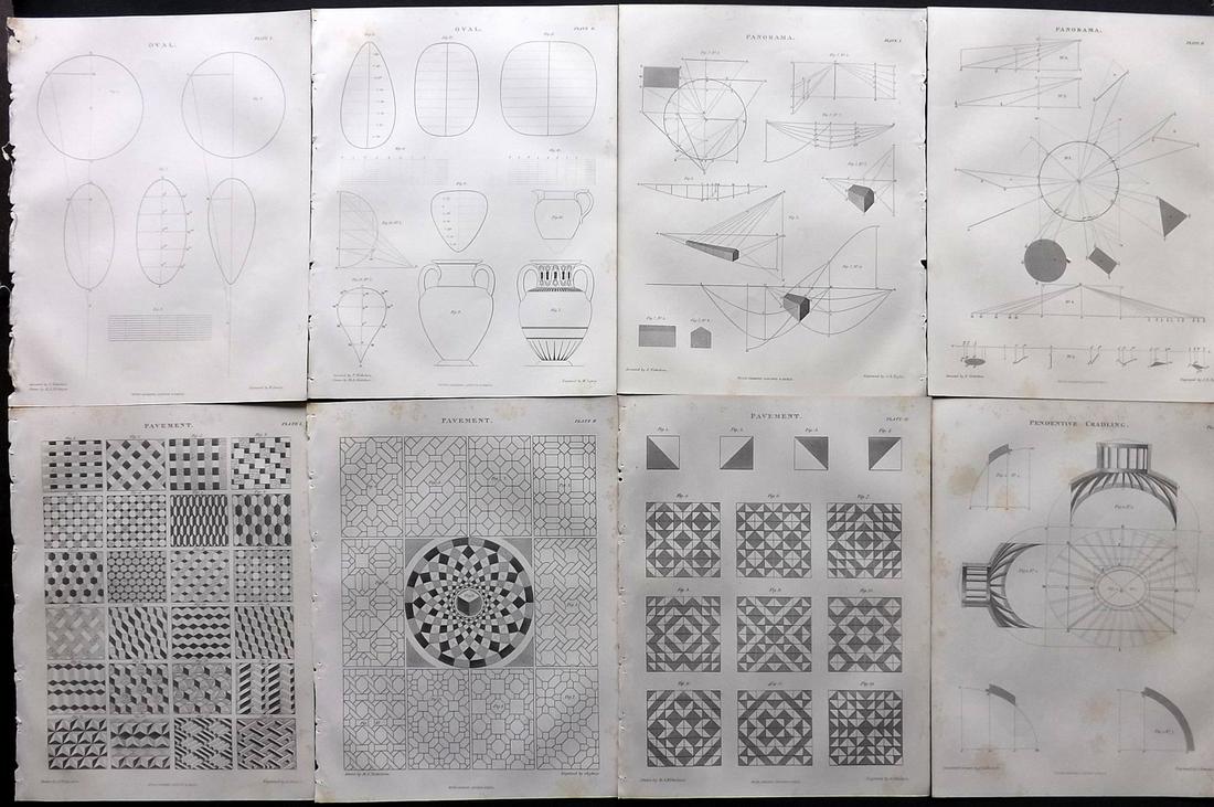 Lomax, Edward 1852 Lot of 8 Architecture/Building (1 of 2)