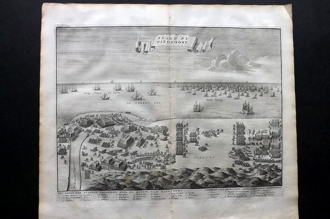 Le Clerc, Jean 1730 LG Print. Siege Nieuwpoort Belgium (1 of 2)