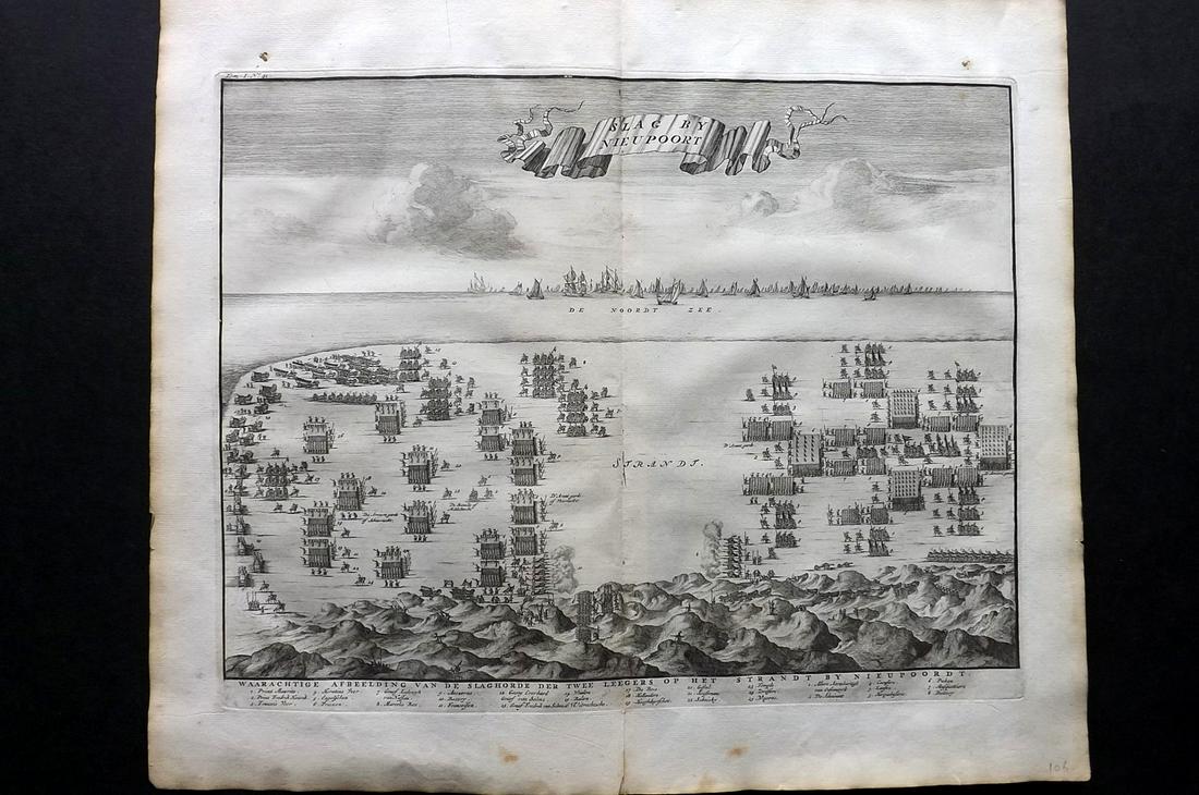 Le Clerc, Jean 1730 LG Print. Siege Nieuwpoort Belgium (1 of 2)