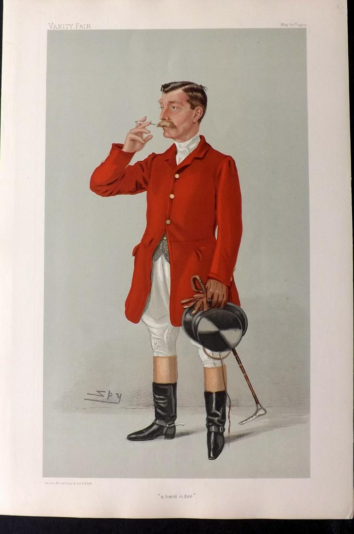 Vanity Fair Print 1904 Arthur James, Fox Hunter (1 of 1)