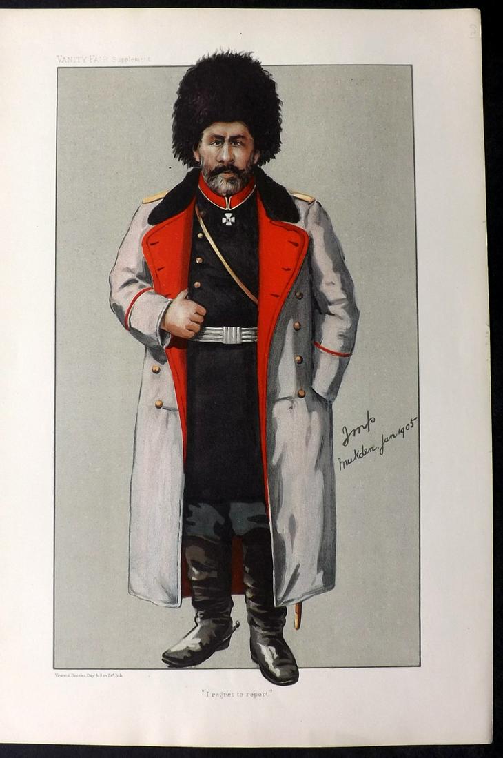 Vanity Fair Print 1905 General Kuropatkin, Military (1 of 1)