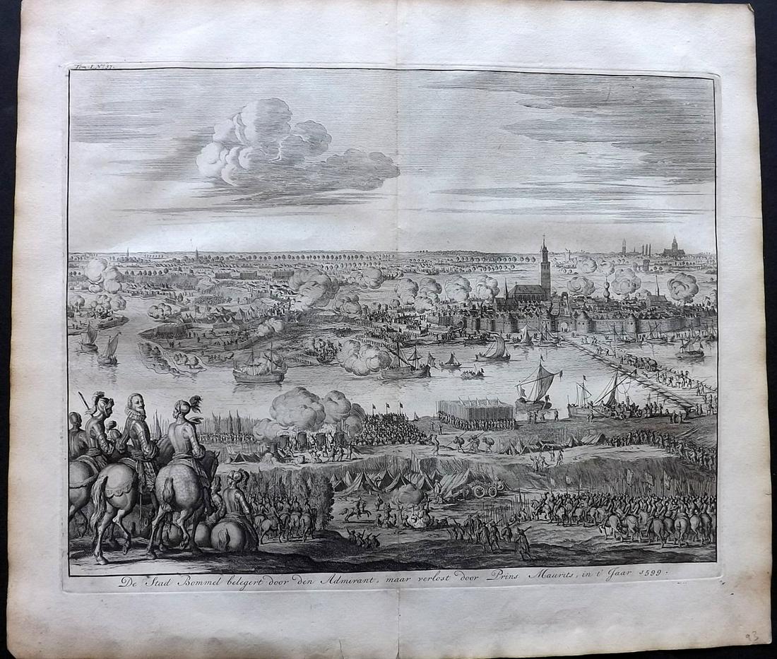 Le Clerc, Jean 1730 LG Print. Siege of Zaltbommel (1 of 2)