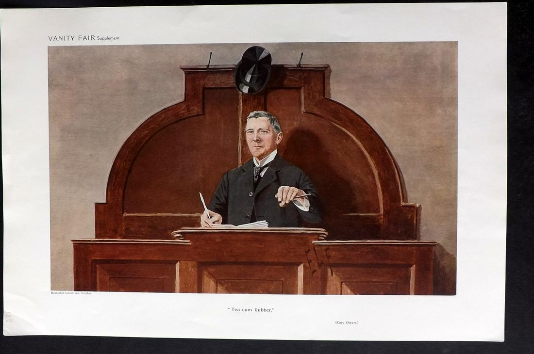 Vanity Fair Print 1910 Guy Owen, Auctioneer (1 of 1)