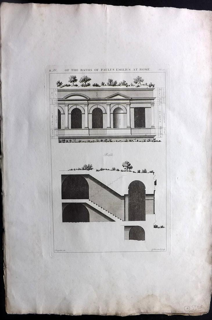 Desgodetz, Antoine 1795 LG Rome Architecture Print 25-2 (1 of 2)