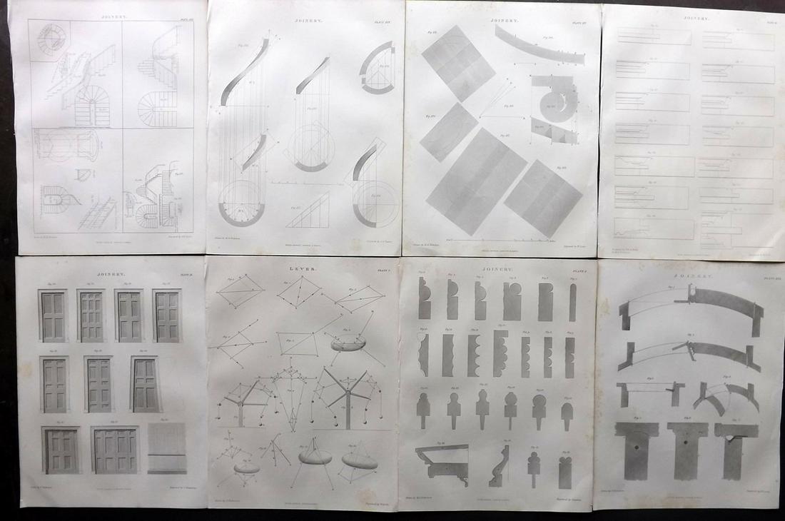 Lomax, Edward 1852 Lot of 8 Architecture/Building (1 of 2)