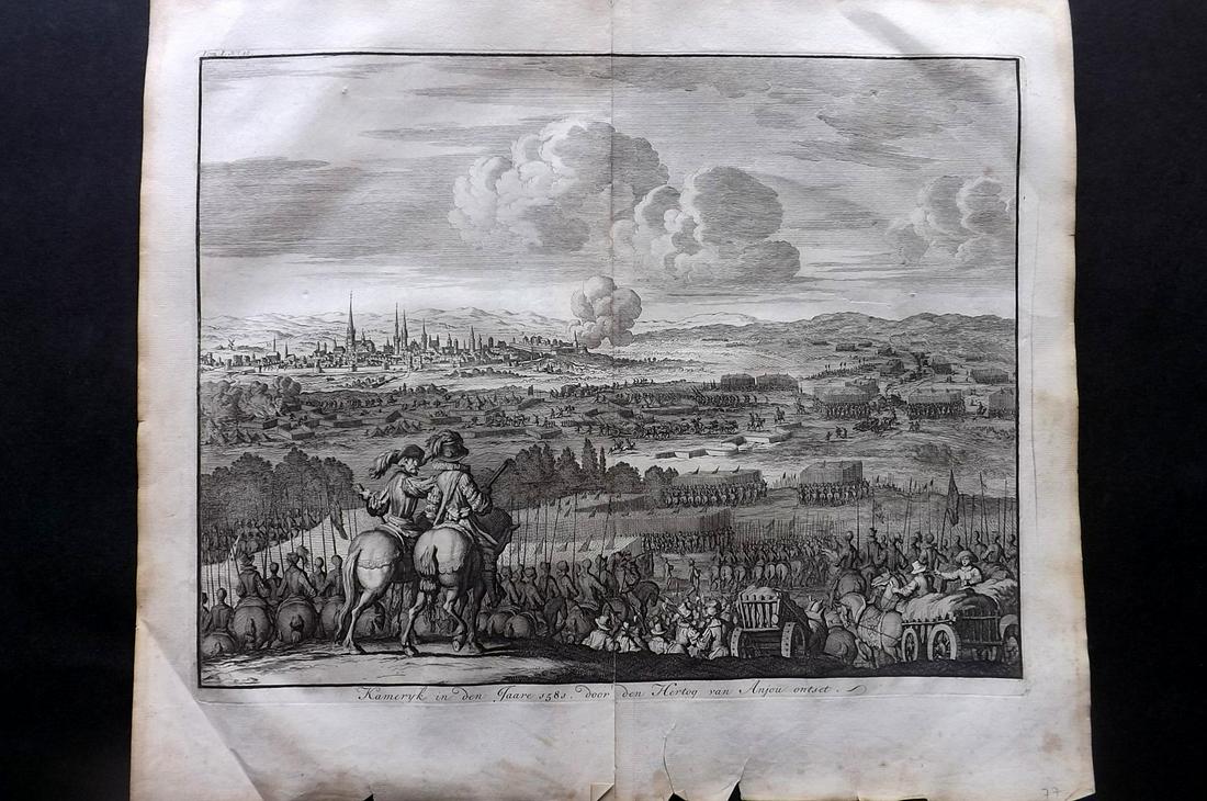 Le Clerc, Jean 1730 LG Print. Battle, Duke of Anjou (1 of 2)