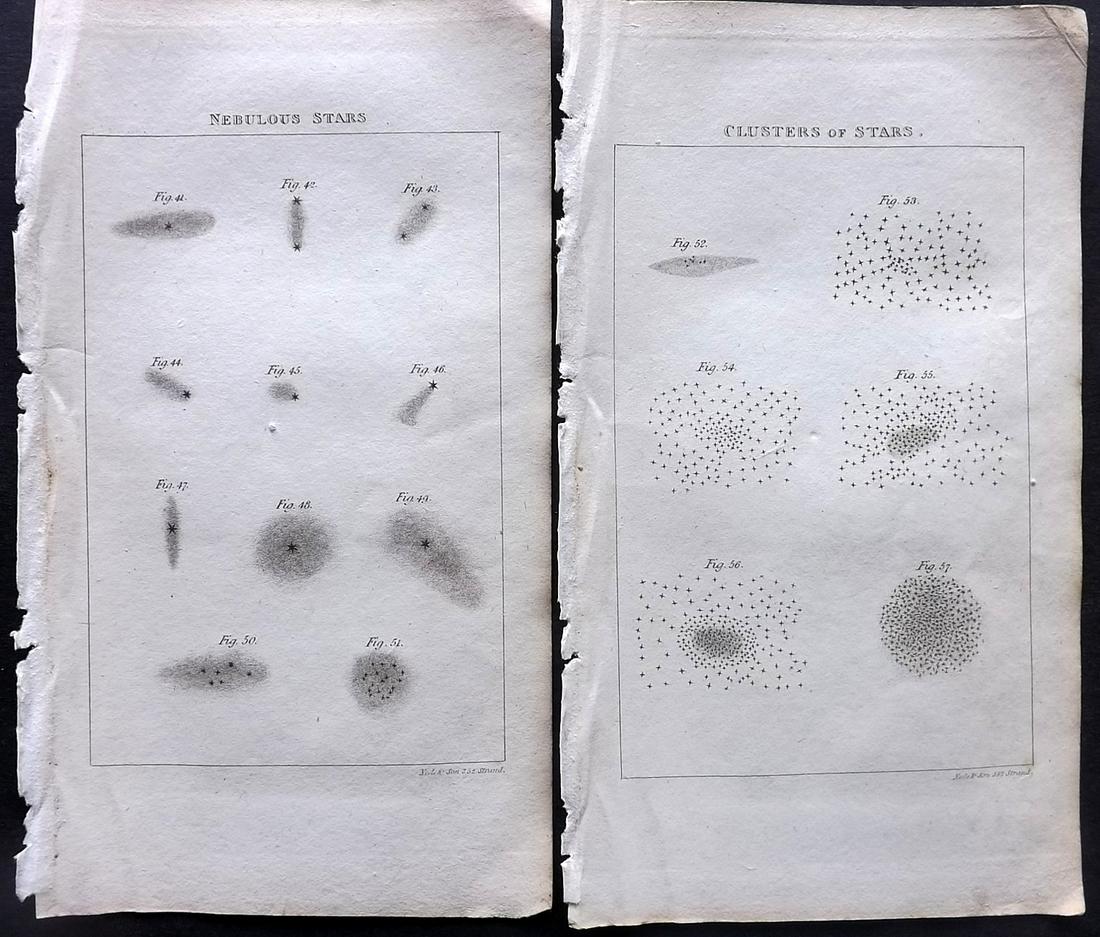 Phillips, Richard 1822 Pair of Astronomy Prints. Stars (1 of 2)