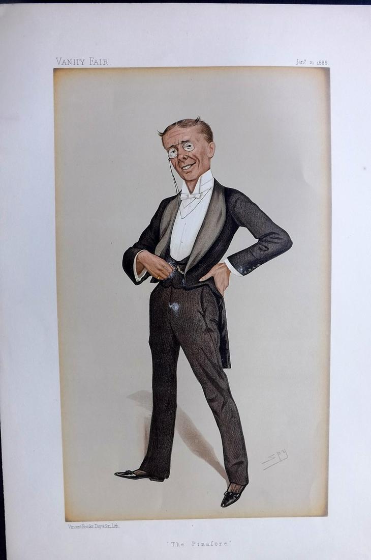 Vanity Fair Print 1888 George Grossmith, D'Oylye Carte (1 of 1)