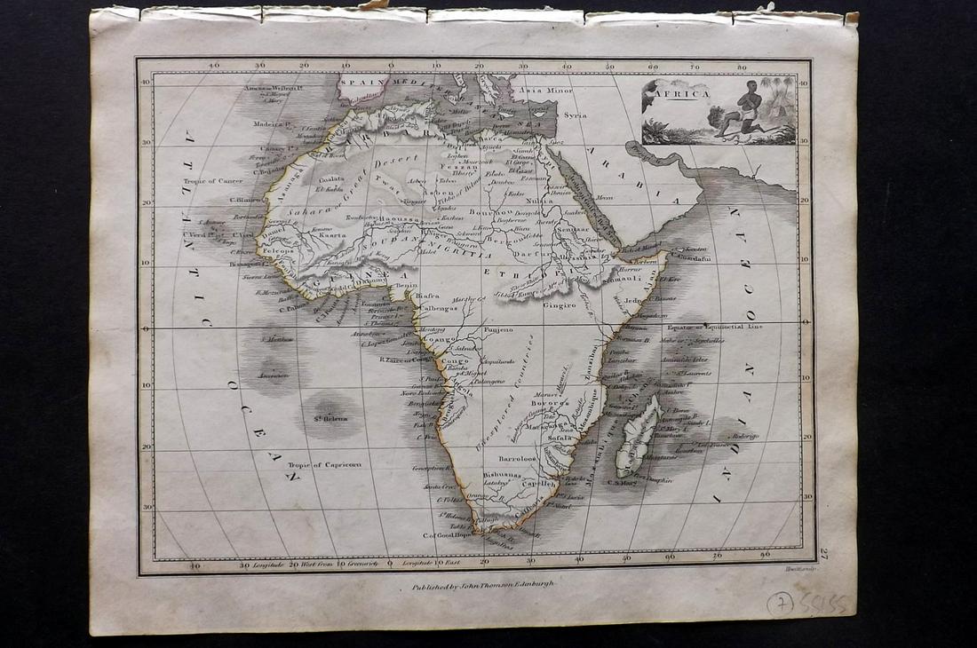 Thomson, John (Pub) 1825 Map. Africa (1 of 2)