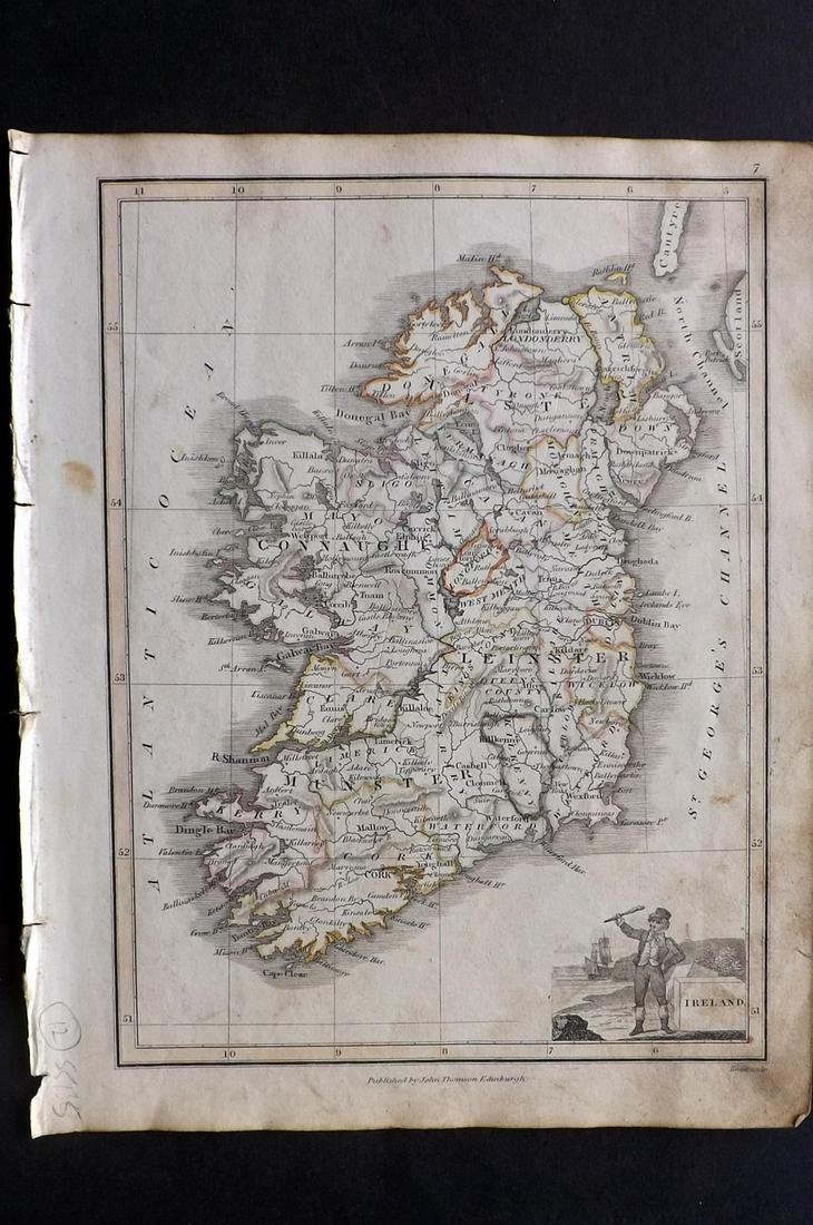 Thomson, John (Pub) 1825 Map. Ireland (1 of 2)