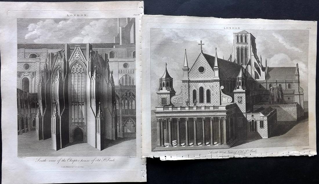 Wilkes, John 1814 Pair of Prints. St. Pauls, London (1 of 2)