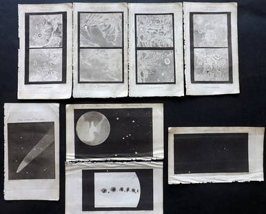 Phillips, Richard 1822 Lot 8 Astronomy/Celestial Prints: Aquatint Published 1822, London for "The Wonders of the Heavens Displayed, in Twenty Lectures" by Richard Phillips. Folds as issued. Paper Size: 7 x 4 inch (18 x 10cm) Good Condition overall