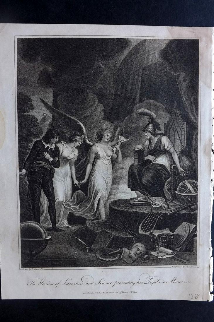 Wilkes, John 1803 Print. Genius of Science & Literature (1 of 2)
