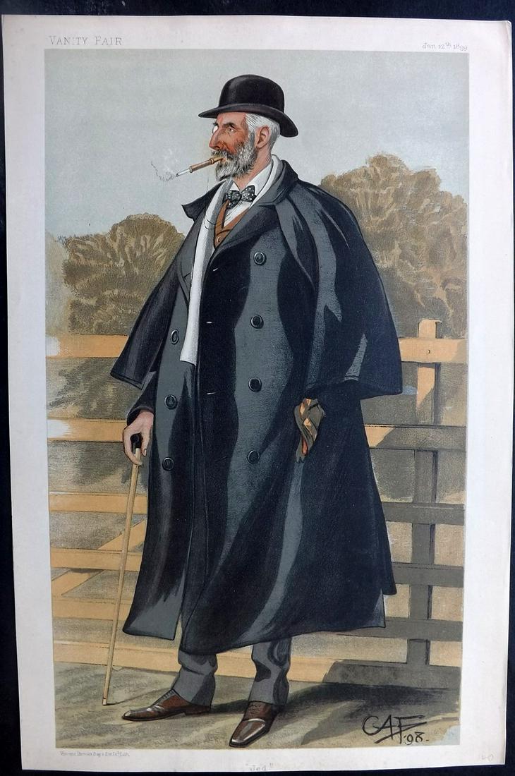 Vanity Fair Print 1899 Jonathan Backhouse, Turf: Chromolithograph Published 1869-1914, London for "Vanity Fair" Paper Size: 15 x 10 inch (38 x 25cm) Good Condition