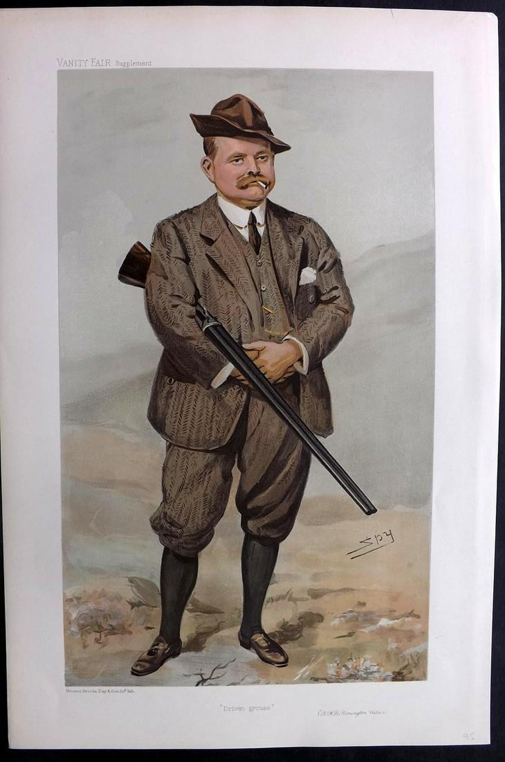 Vanity Fair Print 1905 R. Rimington Wilson, Game Hunter (1 of 1)