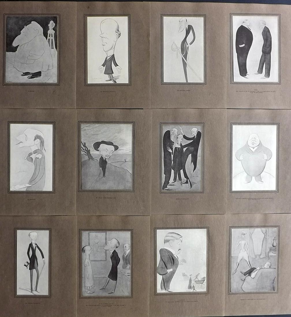 Beerbohm, Max 1914 Lot of 12 Caricatures (1 of 2)