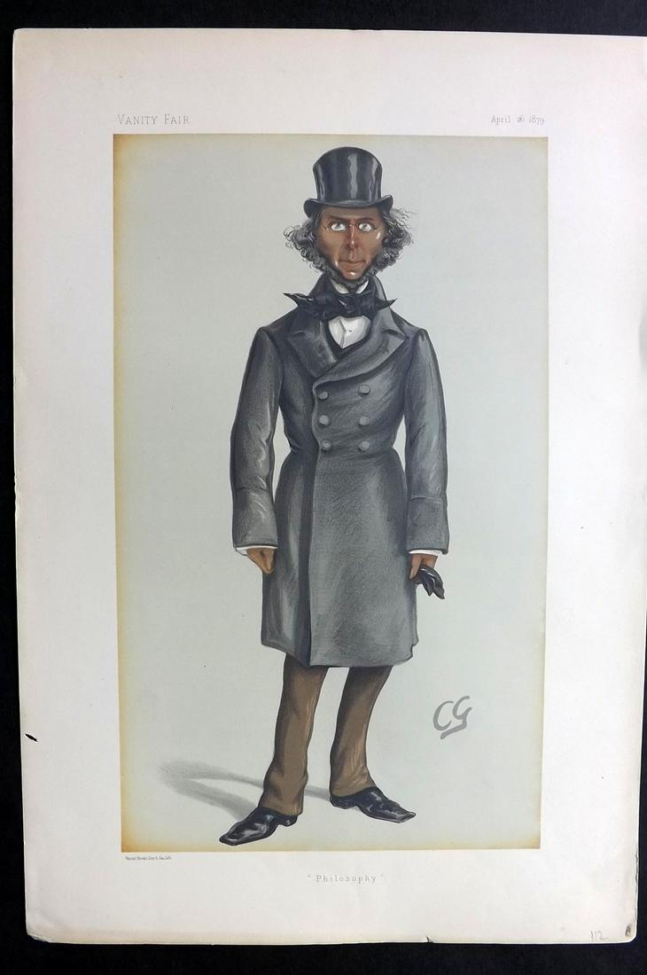 Vanity Fair Print 1873 Herbert Spencer (1 of 1)