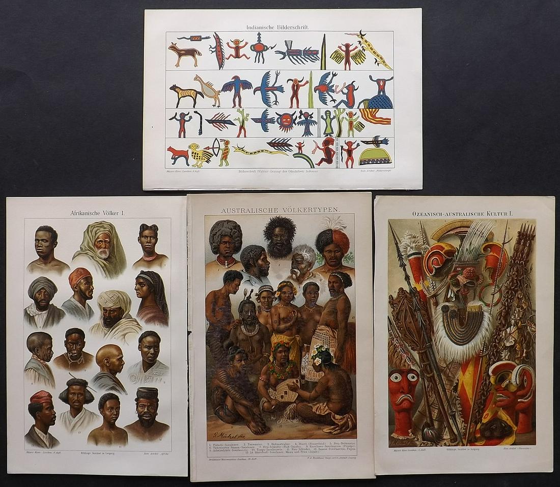 Meyer, Joseph 1897 Lot of 4 Ethnic studies etc (1 of 2)