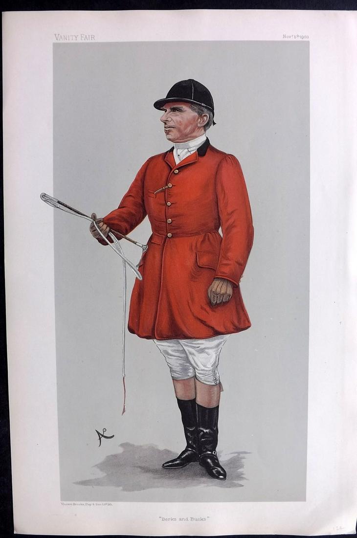 Vanity Fair Print 1903 R. R. Wilmot, Foxhunter (1 of 1)