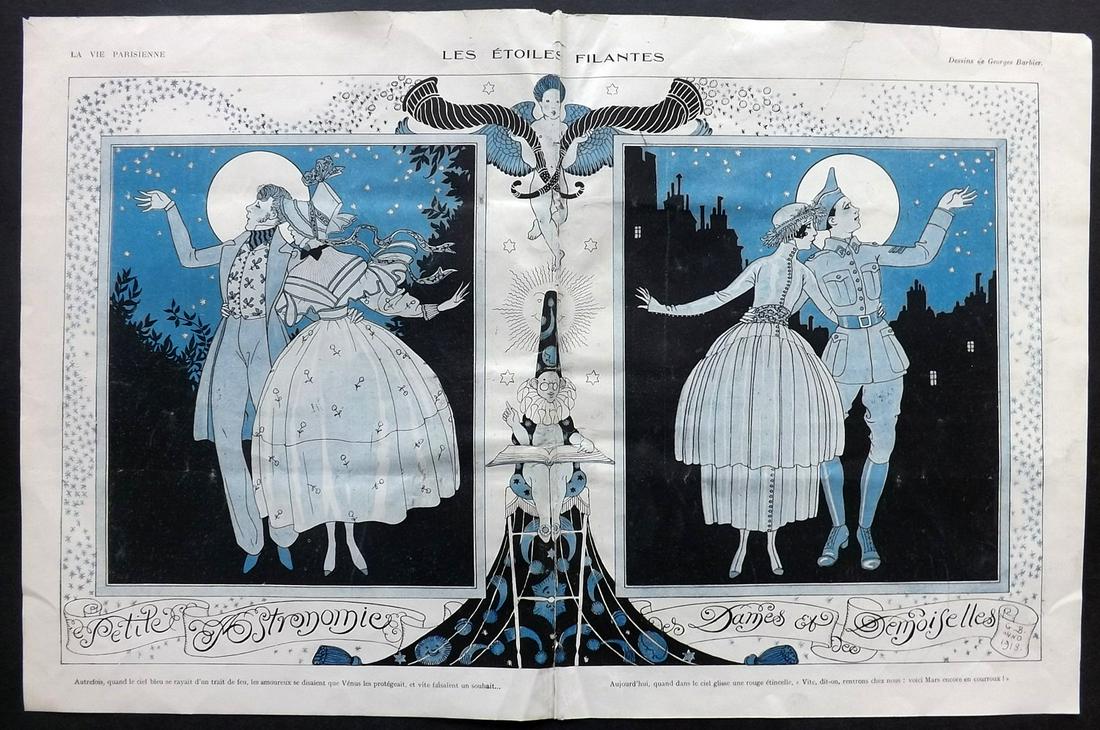 La Vie Parisienne C1920 LG Art Deco by Georges Barbier (1 of 2)