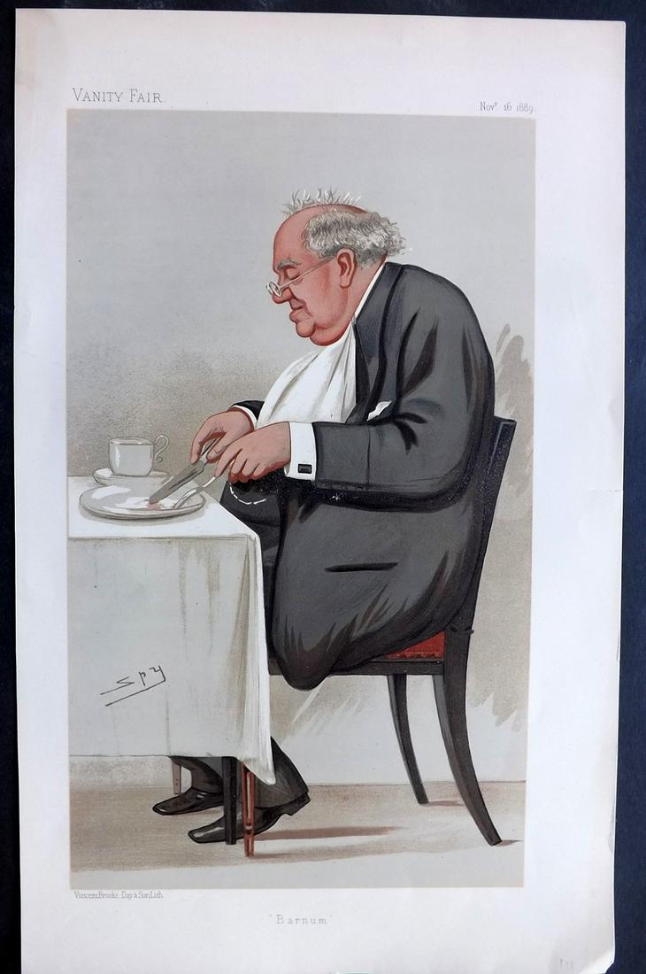 Vanity Fair Print 1889 Phineas Taylor Barnum (1 of 1)
