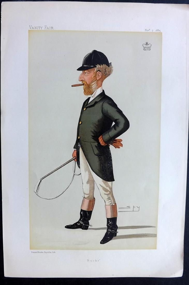 Vanity Fair Print 1885 Robert Bateson-Harvey, Foxhunter (1 of 1)