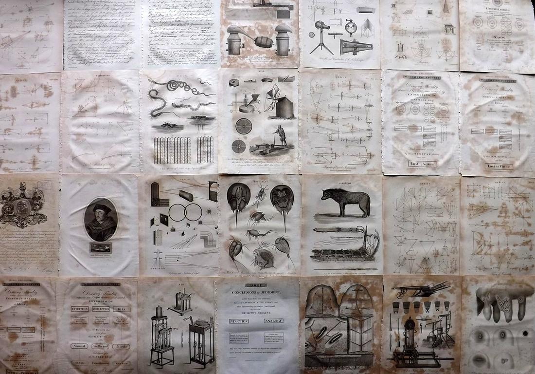 Wilkes, John C1810 Lot of 28 Science etc Prints: Incl Human Mind, Optics, Logic, Air, Distillation, Draining, Inoculation, Ireland, Mill, Nais, Navigation, Engraved Dedication, Moral Philosophy, Portrait, Number etc. Copper Plate Published 1796-1828