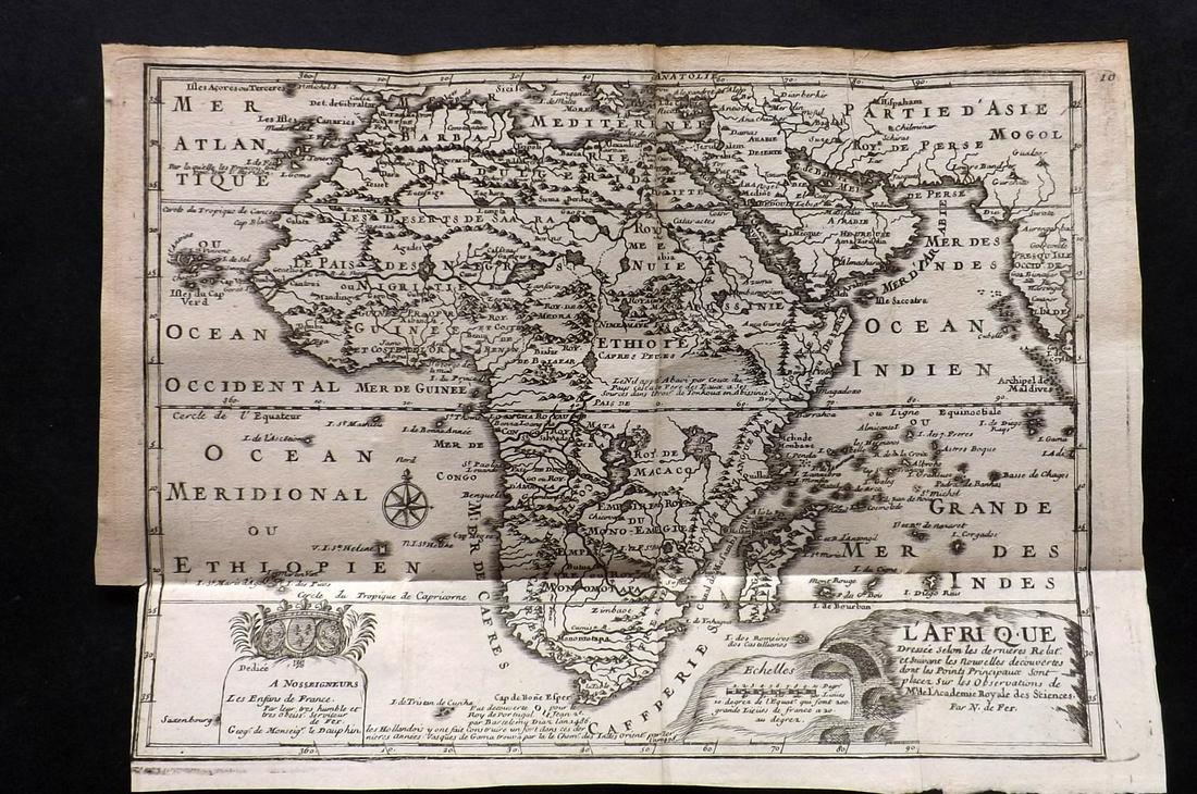 de Fer, Nicolas 1717 Antique Map. Africa (1 of 2)