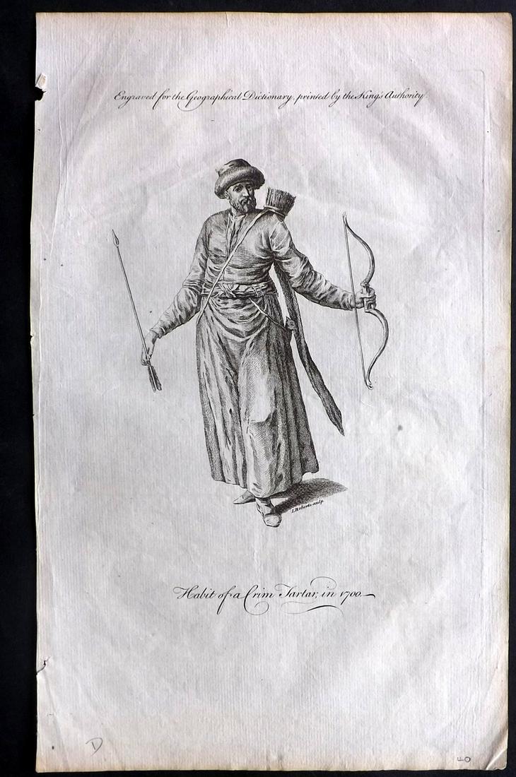 Coote, John 1760 Folio Costume Print. Crim. Tartar (1 of 2)