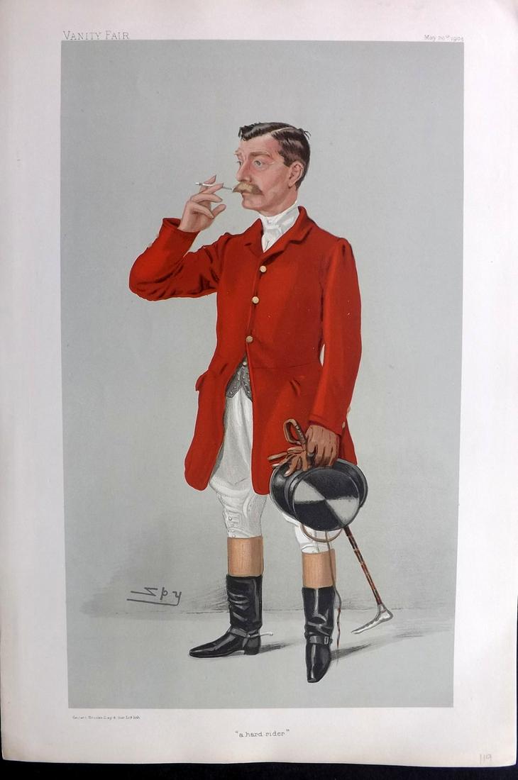 Vanity Fair Print 1904 Arthur James, Foxhunter (1 of 1)