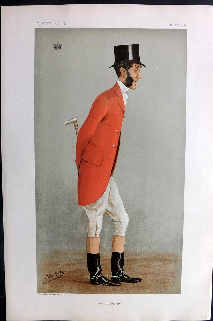 Vanity Fair Print 1898 Viscount Portman, Foxhunter (1 of 1)