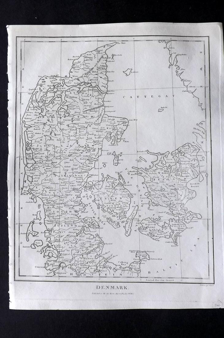 Wilkes, John 1803 Map. Denmark (1 of 2)