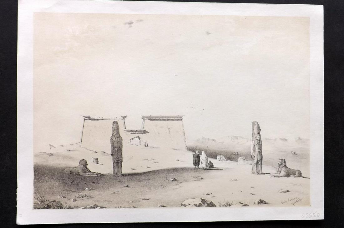 Allan, John 1843 Folio Print. Wady Seboua, Egypt (1 of 2)