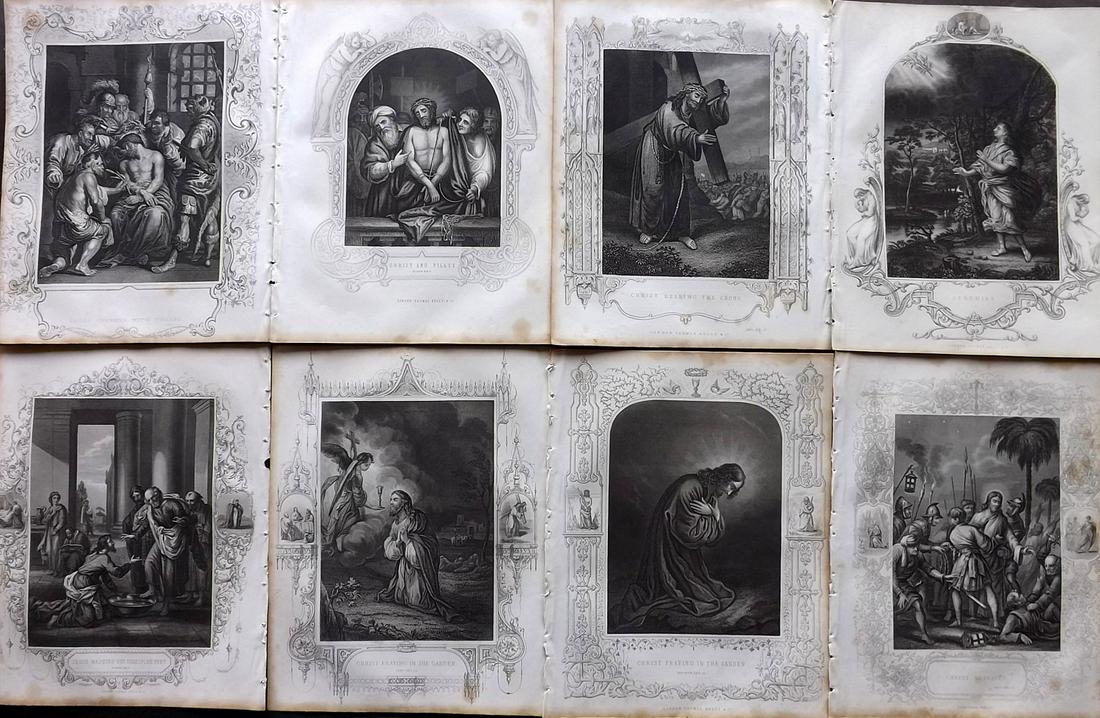 Fleetwood, John 1859 Lot of 8 Religious Prints (1 of 2)