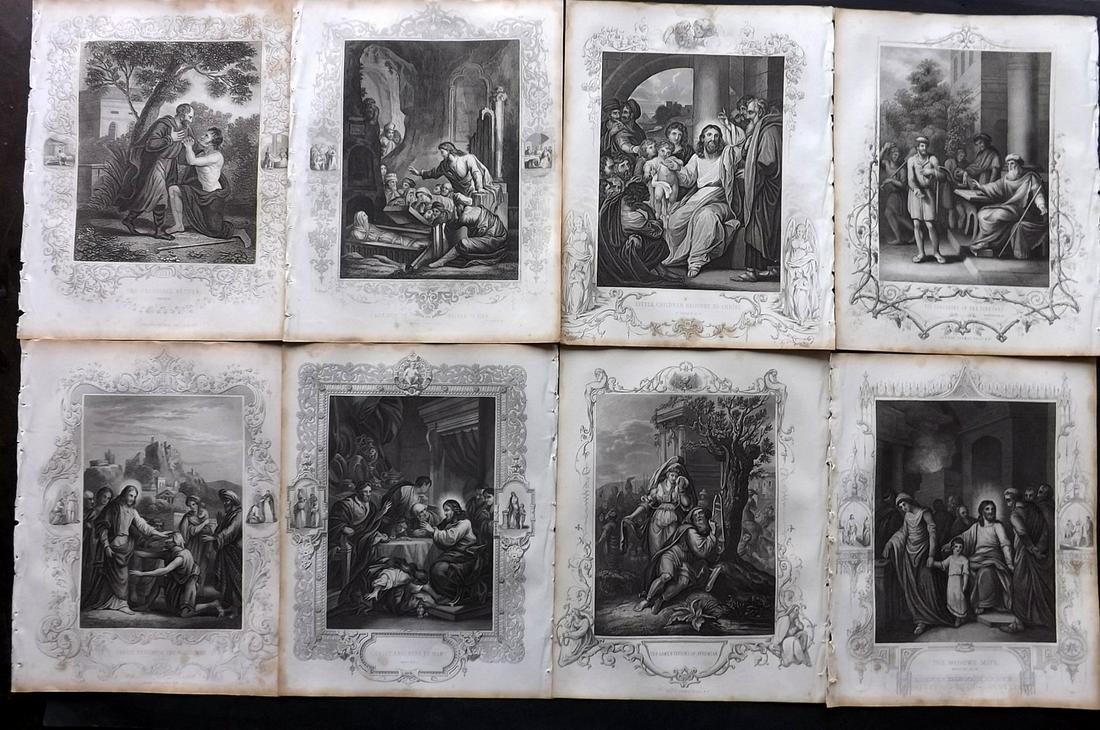 Fleetwood, John 1859 Lot of 8 Religious Prints (1 of 2)